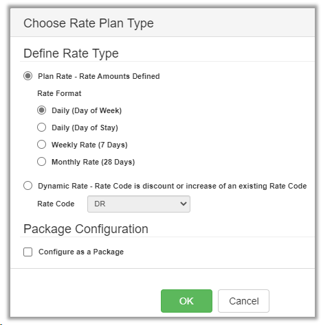 Rate Code Maintenance